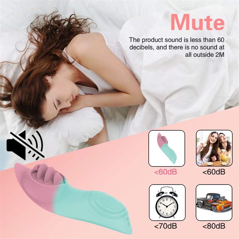 Wearable Vibrator Adult Sex Toys for Women, Female Vibrating Panties Tongue Licking Clitroal Vibrator Stimulator, 9 Vibrating Modes Sex Toys for Couples